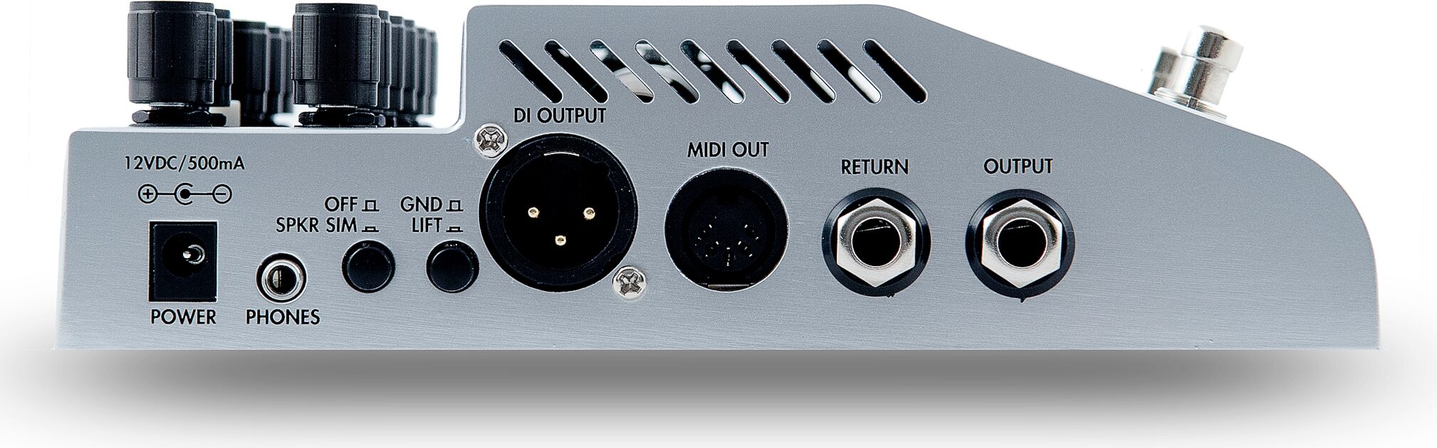 Two Notes LeBass 2-Channel Preamp/Cab Simulator, Action Position Side