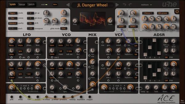 u-he Ace Software Synthesizer, Digital Download, Screenshot Front