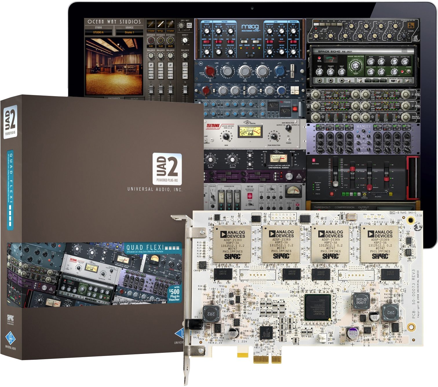Universal Audio UAD2 Quad Flexi DSP Accelerator Card (Macintosh and Windows), Main