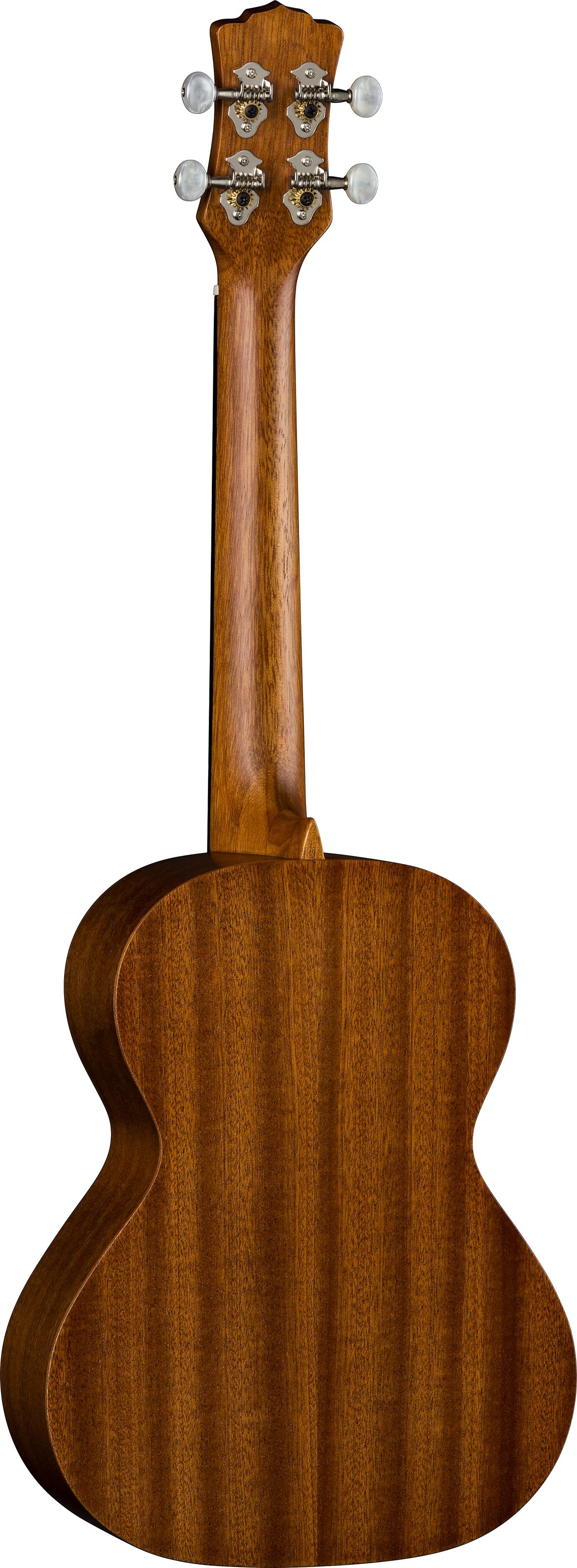 Luna Mahogany Tenor Ukulele Package (with Gig Bag), Main with head Back