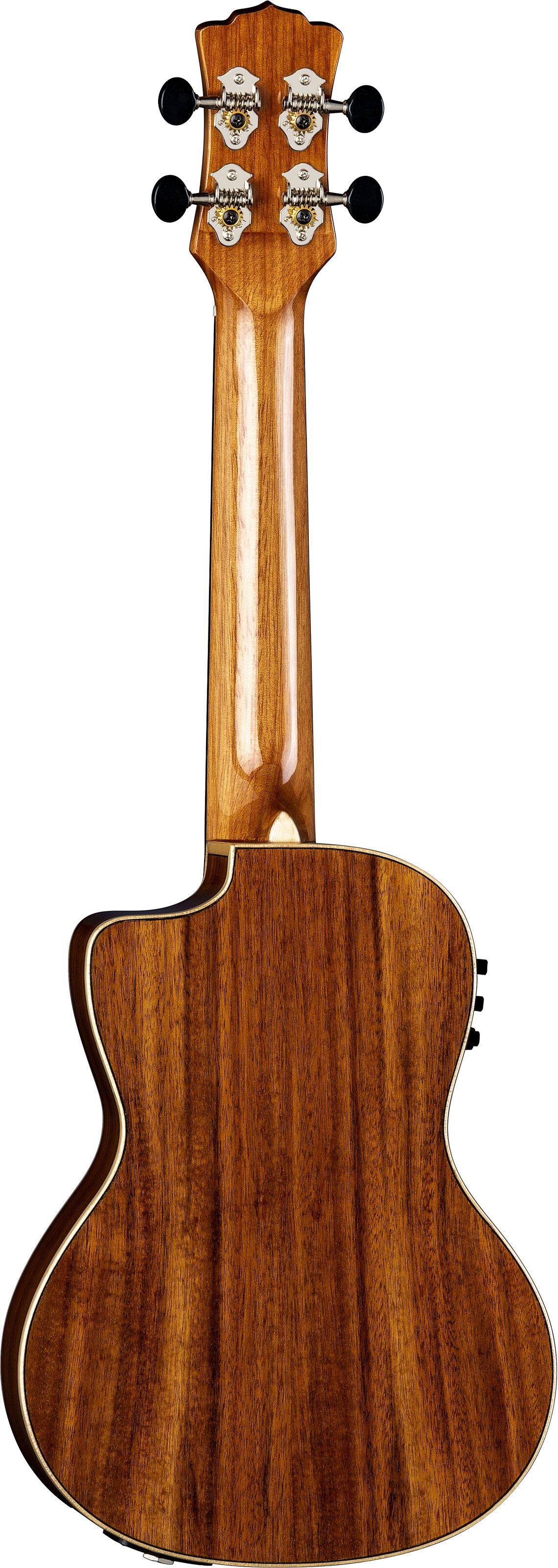 Luna Vista Eagle Concert Acoustic-Electric Ukulele (with Gig Bag), Main with head Back