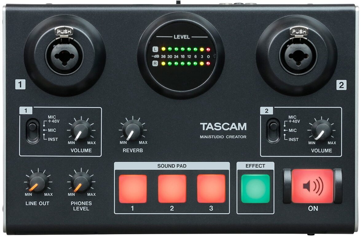 MiniStudio　US-42　Interface　USB　Audio　Creator　TASCAM　zZounds