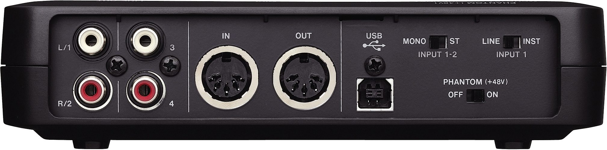 TASCAM US-200 USB 2.0 Audio Interface, Rear