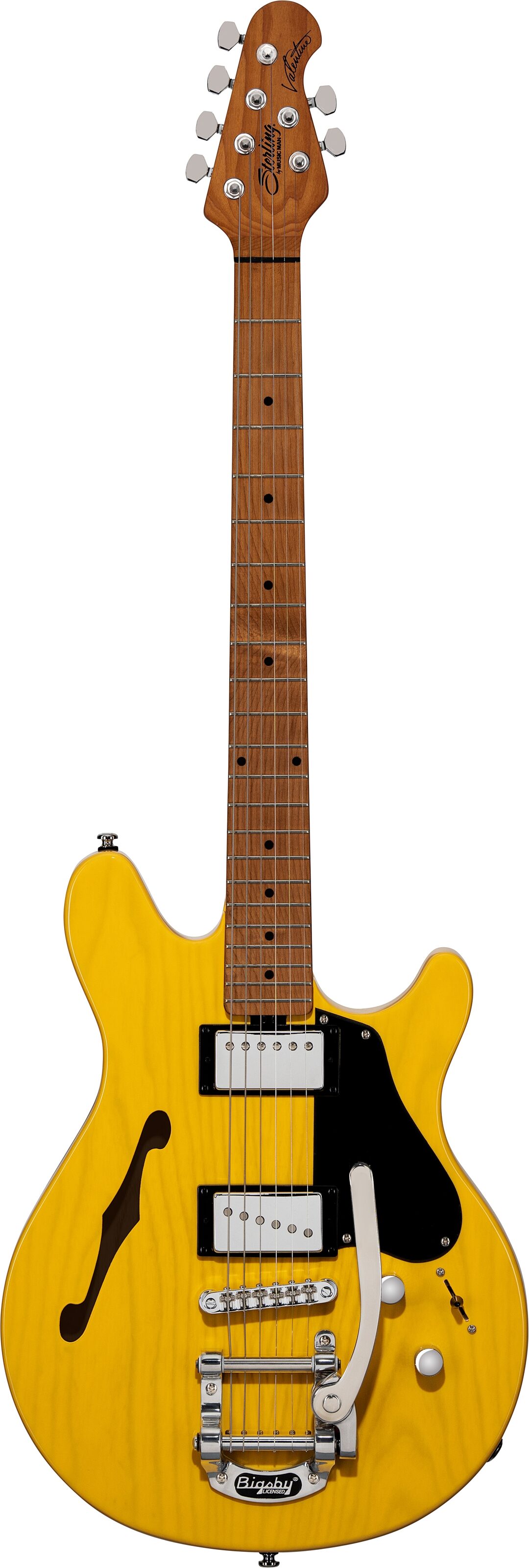 Sterling by Music Man James Valentine Chambered Bigsby Electric Guitar, Action Position Back
