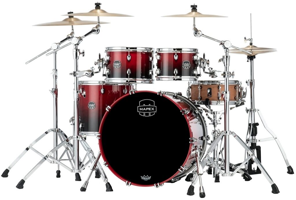 Mapex SR529XU Saturn Rock Drum Shell Kit, 4-Piece, ve