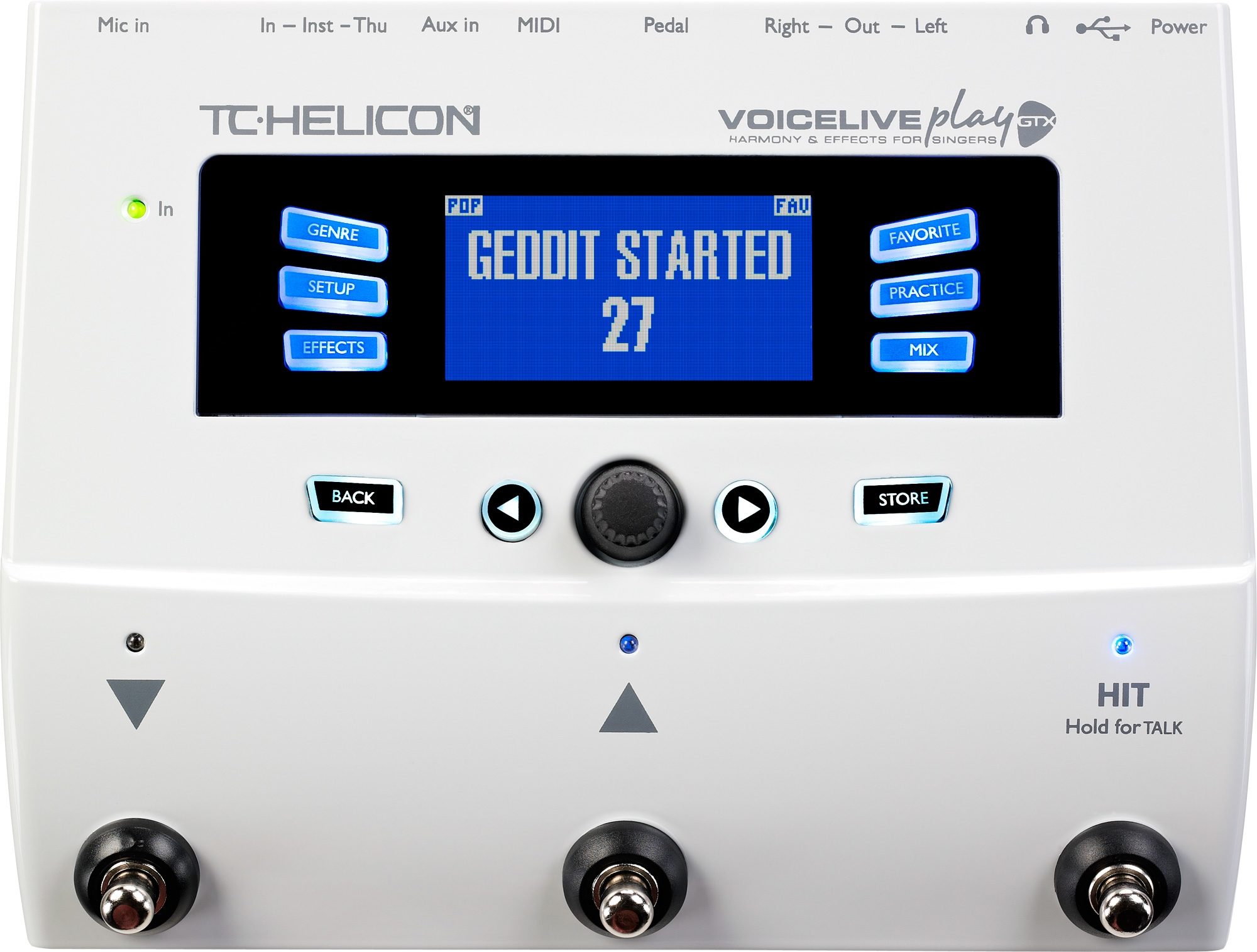 TC-Helicon VoiceLive Play GTX Guitar Vocal Effects and Harmony Pedal