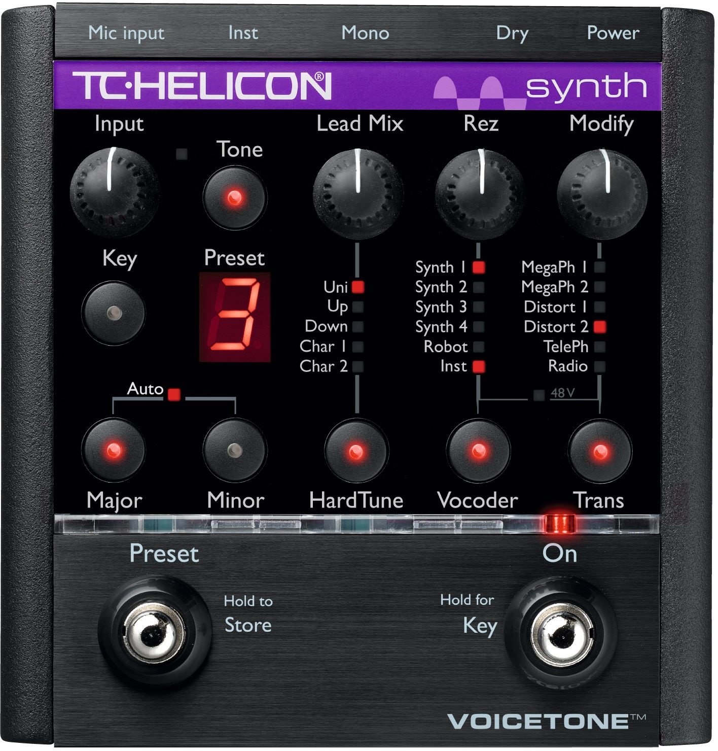 TC-Helicon VoiceTone Synth Pedal | zZounds
