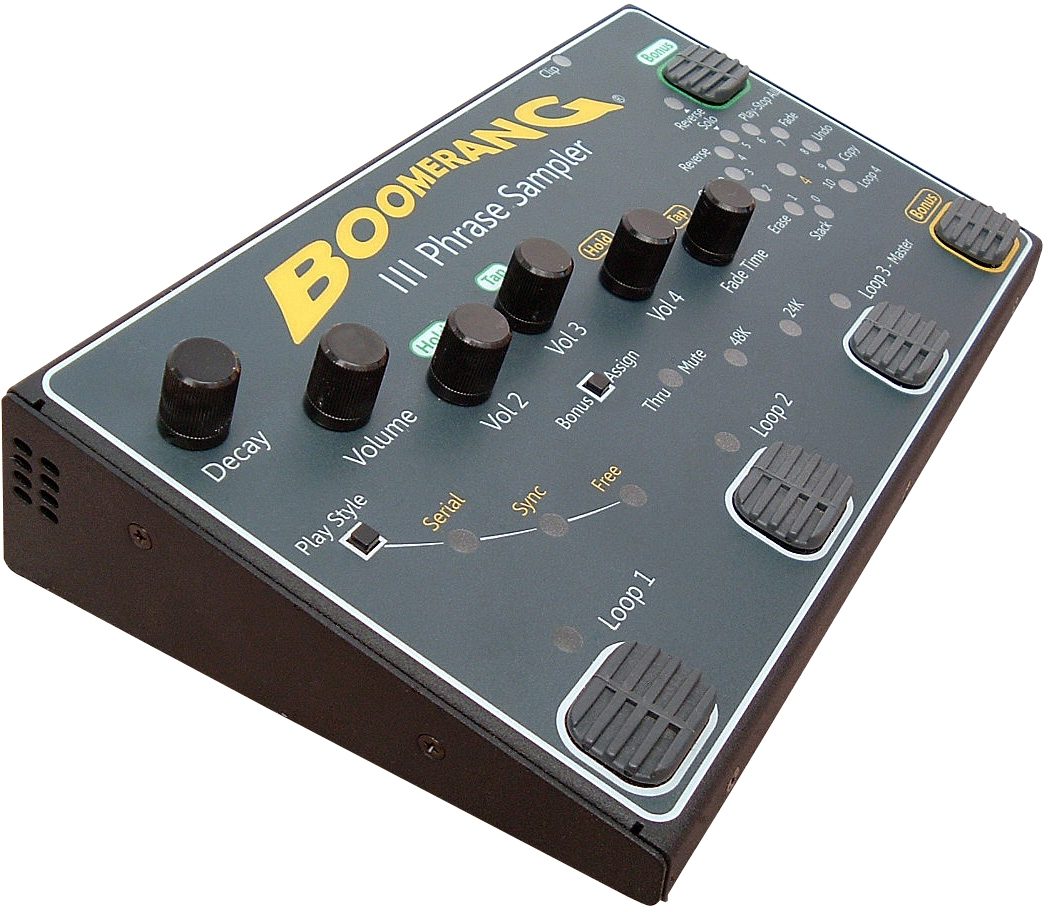 Boomerang 3 Phrase Sampler Looper Pedal | zZounds