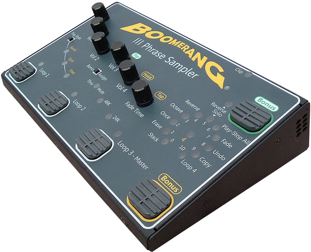 Boomerang 3 Phrase Sampler Looper Pedal | zZounds