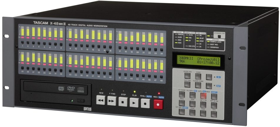 TASCAM X-48MKII Hybrid Disk Workstation Recorder, 48-Track, Right