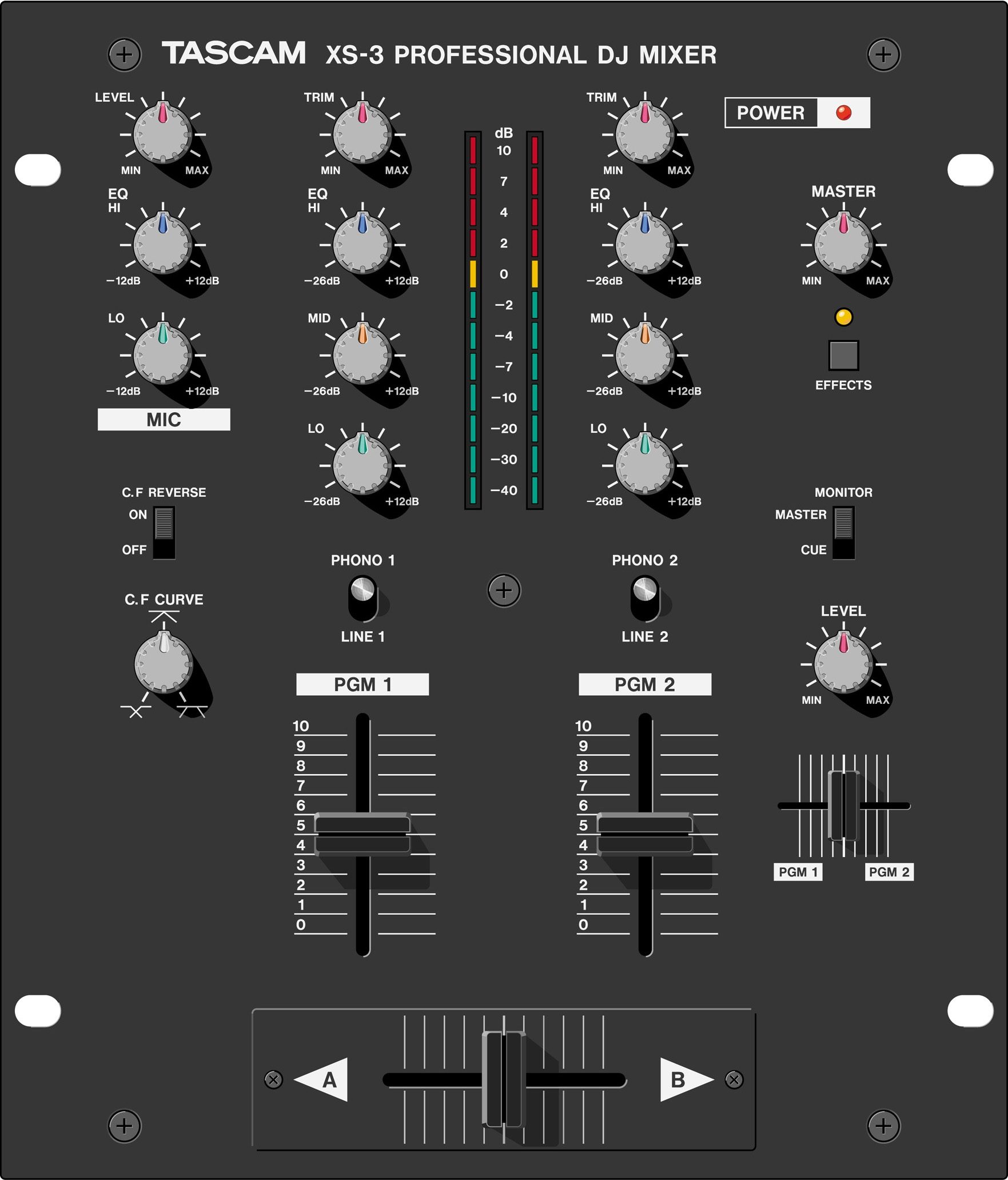 TASCAM XS-3 DJ Mixer | zZounds