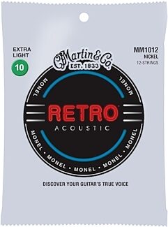 Martin Retro Monel 12-String Acoustic Guitar Strings