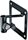 K&M 23856 Wall Mount for Microphone Desk Arm -  Black