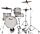 Pearl Midtown Series 4-Piece Drum Kit -  White