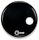 Aquarian Regulator Bass Drumhead with Hole -  Black, 24 inch