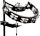 Rhythm Tech DST Drum Set Tambourine -  Black