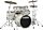 Yamaha SBP0F50 Stage Custom Drum Shell Kit, 5-Piece -  Classic White