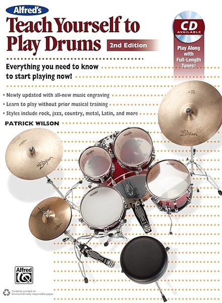 Alfred's Teach Yourself to Play Drums 2nd Edition Book and CD, Main