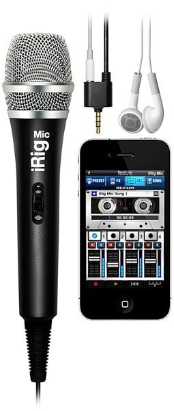 IK Multimedia iRig Mic Microphone for iPhone, iPad and Android, New, In Use