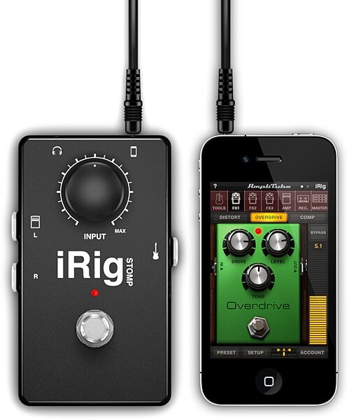 IK Multimedia iRig Stomp Guitar Adapter for iDevices, Top