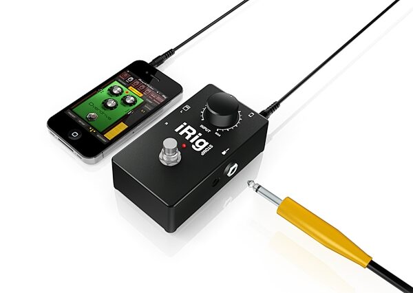 IK Multimedia iRig Stomp Guitar Adapter for iDevices, Angle