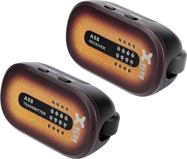 Xvive A58 Digital 5.8 GHz Wireless Guitar System, Sunburst, Action Position Back