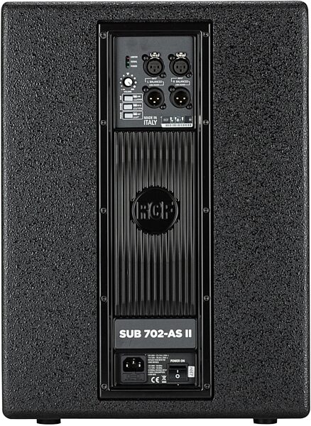 RCF SUB 702-AS II Powered Subwoofer (1400 Watts, 1x12"), Rear
