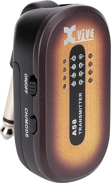 Xvive A58 Digital 5.8 GHz Wireless Guitar System, Sunburst, Action Position Back