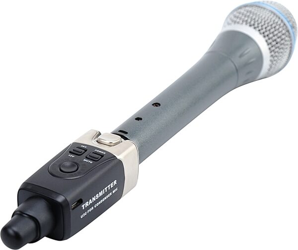 Xvive U3C Digital Plug-On Wireless System for XLR Condenser Microphones, Warehouse Resealed, Action Position Back