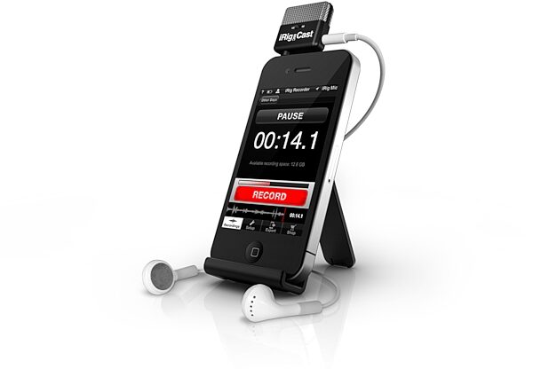 IK Multimedia iRig Mic Cast for iDevices, In Use Headphone Support