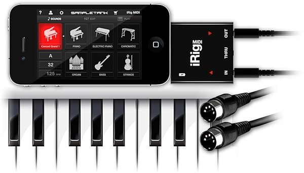 IK Multimedia iRig MIDI Interface for iDevices, Glam View