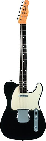 Fender American Vintage '62 Custom Telecaster Electric Guitar with Case, Black