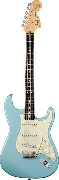 Fender Yngwie Malmsteen Stratocaster Electric Guitar (Rosewood, with Case), Sonic Blue