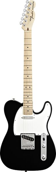 Fender Highway One Telecaster Electric Guitar (Maple with Gig Bag), Flat Black