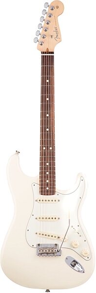 Fender American Pro Stratocaster Electric Guitar, Rosewood Fingerboard (with Case), Olympic White