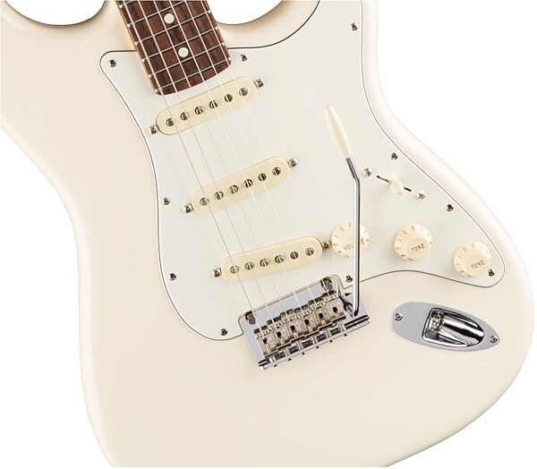 Fender American Pro Stratocaster Electric Guitar, Rosewood Fingerboard (with Case), Olympic White View 3