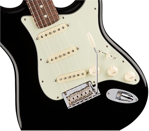 Fender American Pro Stratocaster Electric Guitar, Rosewood Fingerboard (with Case), Black View 3