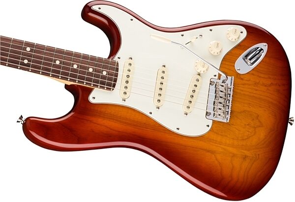 Fender American Pro Stratocaster Electric Guitar, Rosewood Fingerboard (with Case), 3-Color Sunburst View 1