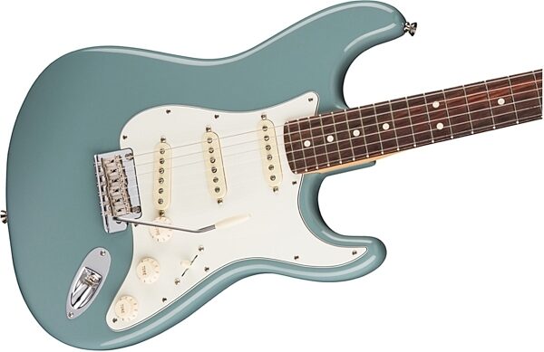 Fender American Pro Stratocaster Electric Guitar, Rosewood Fingerboard (with Case), Sonic Gray View 2