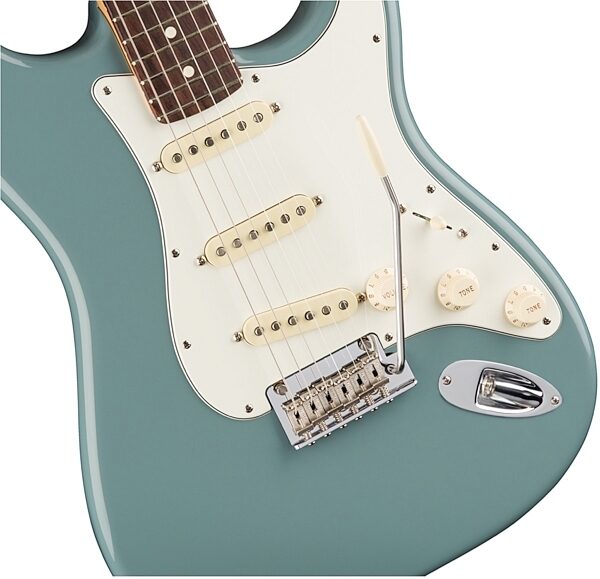Fender American Pro Stratocaster Electric Guitar, Rosewood Fingerboard (with Case), Sonic Gray VIew 3