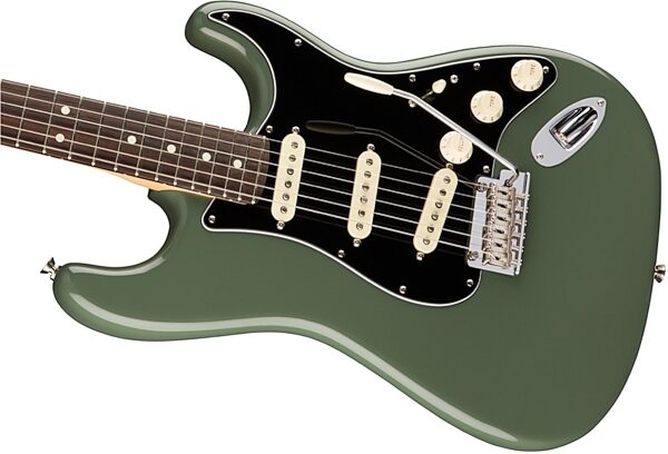 Fender American Pro Stratocaster Electric Guitar, Rosewood Fingerboard (with Case), Sonic Gray View 1
