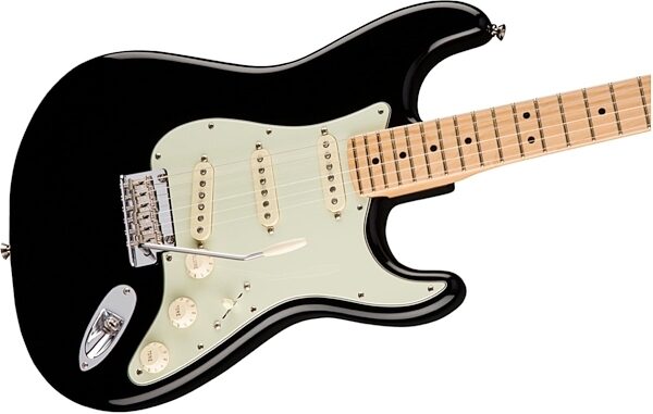 Fender American Pro Stratocaster Electric Guitar, Maple Fingerboard (with Case), Black View 5