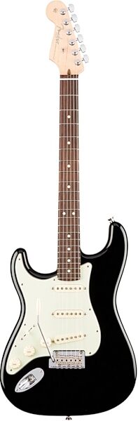 Fender American Pro Stratocaster Electric Guitar, Left-Handed (Rosewood, with Case), Black