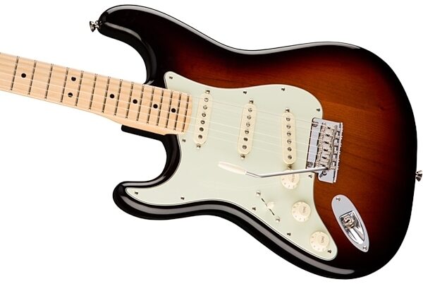 Fender American Pro Stratocaster Electric Guitar, Left-Handed (Maple Fingerboard, with Case), 3-Color Sunburst View 1