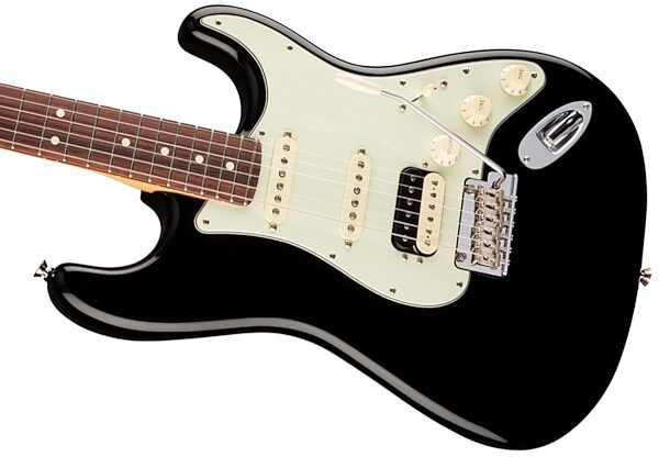 Fender American Pro Stratocaster HSS ShawBucker Electric Guitar, Rosewood Fingerboard (with Case), Black View 2
