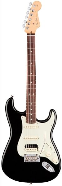 Fender American Pro Stratocaster HSS ShawBucker Electric Guitar, Rosewood Fingerboard (with Case), Black