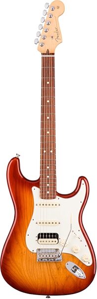Fender American Pro Stratocaster HSS ShawBucker Electric Guitar, Rosewood Fingerboard (with Case), Sienna Sunburst