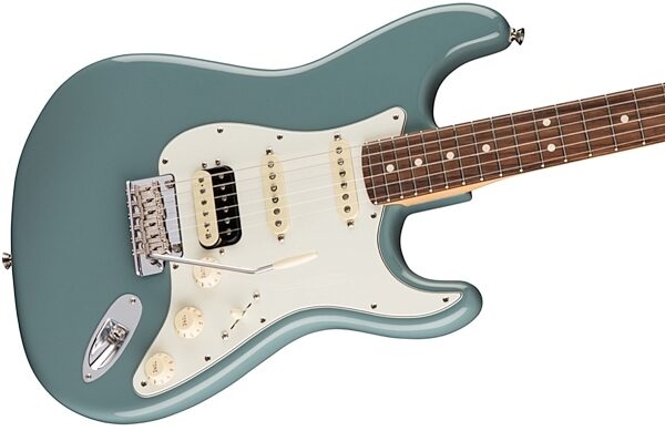 Fender American Pro Stratocaster HSS ShawBucker Electric Guitar, Rosewood Fingerboard (with Case), Sonic Gray View 1