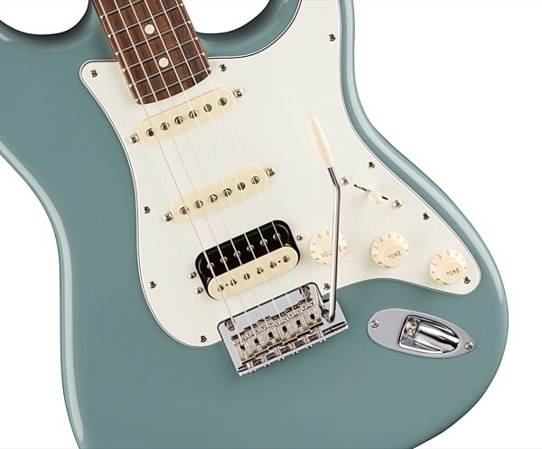 Fender American Pro Stratocaster HSS ShawBucker Electric Guitar, Rosewood Fingerboard (with Case), Sonic Gray View 5