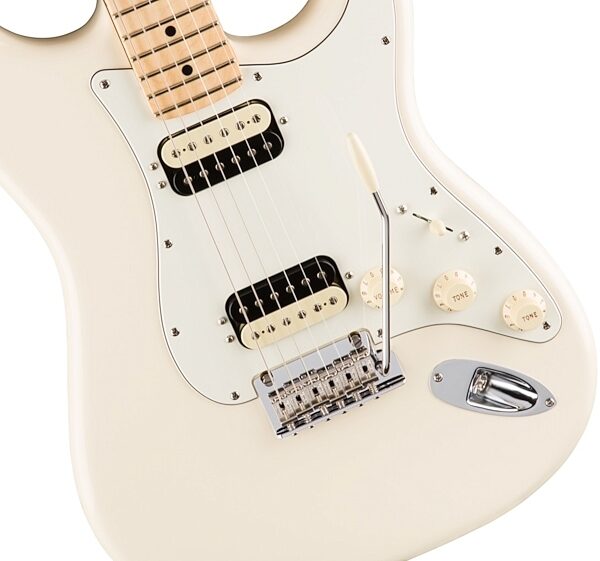 Fender American Pro Stratocaster HSS ShawBucker Electric Guitar, Maple Fingerboard (with Case), Olympic White View 3
